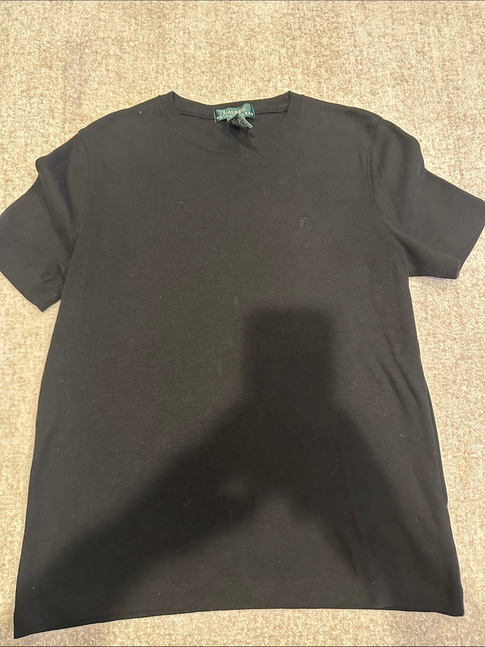 Ralph Lauren Black Short Sleeve Crewneck Tee
